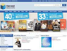 Tablet Screenshot of harvestchristianbookstore.com